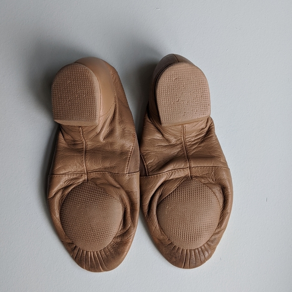 Bloch S0499L "Elasta Bootie" Tan Leather Jazz Shoes size 6 - Picture 4 of 4